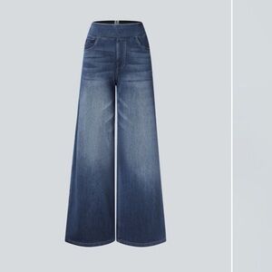 HALARA Blue Flare Wide Leg Jeans